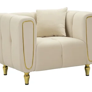 Fauteuil VKH322, Beige, 81x97x71 cm, Kendra Home Fauteuil VKH322, Beige, 81x97x71 cm, Kendra Home