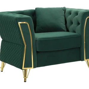 Fauteuil VKH321, Groen, 104x83x76 cm, Kendra Home Fauteuil VKH321, Groen, 104x83x76 cm, Kendra Home