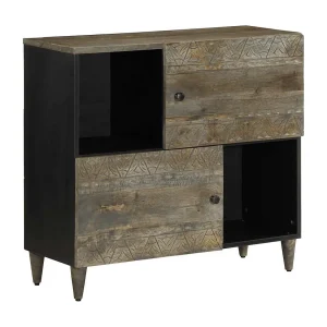 Dressoir 80x33x75 cm massief mangohout
