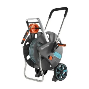 GARDENA CleverRoll L slanghaspel met 30m slang Ø19mm, wieltjes, ergonomische slinger, telescopische handgreep, complete set, vorstbestendig GARDENA CleverRoll L slanghaspel met 30m slang Ø19mm, wieltjes, ergonomische slinger, telescopische handgreep, complete set, vorstbestendig