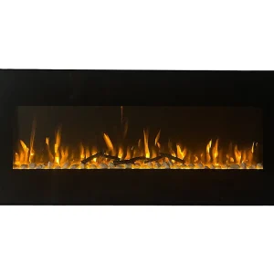 Elektrische haard DALLAS wandhaard L127 x D 11 x H50 Elektrische haard DALLAS wandhaard L127 x D 11 x H50