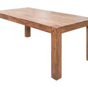 Eettafel ORBO 160 cm – Massief gelakte Sheesham houten tafel Eettafel ORBO 160 cm – Massief gelakte Sheesham houten tafel