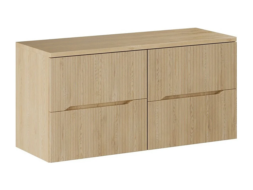 Gehangen badkamermeubelset NATURA 120cm: onderkasten 60cm + plan voor wastafel
