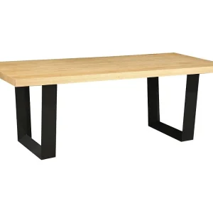 Eettafel AZMA – Eikenfineer en metaal – 210 cm – Moderne stijl Eettafel AZMA – Eikenfineer en metaal – 210 cm – Moderne stijl