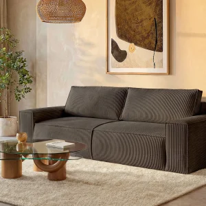 Vierzits slaapbank AMELIA van PASCAL MORABITO – Ribfluweel – Bruin – Koop nu online Vierzits slaapbank AMELIA van PASCAL MORABITO – Ribfluweel – Bruin – Koop nu online