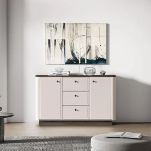 Dressoir 2-deurs – 3 laden – Kasjmier/eikenlook donker – 138 cm – VILAVIO Dressoir 2-deurs – 3 laden – Kasjmier/eikenlook donker – 138 cm – VILAVIO