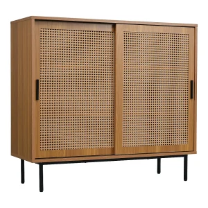 Dressoir 100x37x90 cm met verdelers en verstelbare lades, natuurlijke kleur spaanplaat voor woonkamer Dressoir 100x37x90 cm met verdelers en verstelbare lades, natuurlijke kleur spaanplaat voor woonkamer