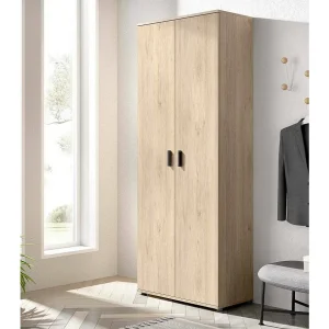 Dmora Multifunctionele Kast 2 Deuren Forcola 35x190h cm Bruin Eiken 3 Planken 5 Vakken, Bezemkast Dmora Multifunctionele Kast 2 Deuren Forcola 35x190h cm Bruin Eiken 3 Planken 5 Vakken, Bezemkast