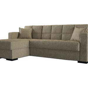 Dmora Hoekbankbed Fernando 150×227 cm Zwart, Omkeerbare Opslag, Click-clack Opening Dmora Hoekbankbed Fernando 150×227 cm Zwart, Omkeerbare Opslag, Click-clack Opening