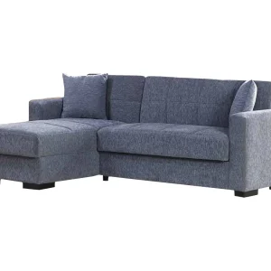 Dmora Slaapbank met Chaise Longue Fernando 150×227 cm Zwart, Omkeerbare Opbergruimte met Klik-klak Openingsysteem Dmora Slaapbank met Chaise Longue Fernando 150×227 cm Zwart, Omkeerbare Opbergruimte met Klik-klak Openingsysteem