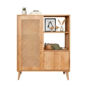Dressoir Dfrigeri, Woonkamerbuffet, Woonkamertafel, Keukenkast, 90x40h110 cm, Eik Dressoir Dfrigeri, Woonkamerbuffet, Woonkamertafel, Keukenkast, 90x40h110 cm, Eik