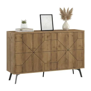 Geloofstoenis Dokwonkw,Buffet in de woonkamer, In de woonkamer, Bijkeuken, 123x35h77 cm, Eiken Geloofstoenis Dokwonkw,Buffet in de woonkamer, In de woonkamer, Bijkeuken, 123x35h77 cm, Eiken