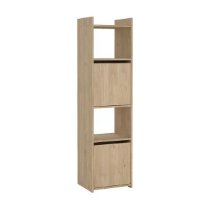 Dricn boekenkast, Kantoorplank, Boekenkast, Bibliotheek, 40×34 h155 cm, Eiken