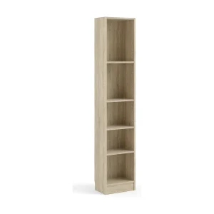 Drugan boekenkast, Kantoorplank, Boekenkast, Bibliotheek, 41×27 h203 cm, Eiken Drugan boekenkast, Kantoorplank, Boekenkast, Bibliotheek, 41×27 h203 cm, Eiken