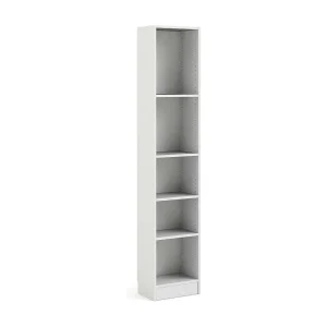 Drugan boekenkast, Kantoorplank, Boekenkast, Bibliotheek, 41×27 h203 cm, Wit Drugan boekenkast, Kantoorplank, Boekenkast, Bibliotheek, 41×27 h203 cm, Wit
