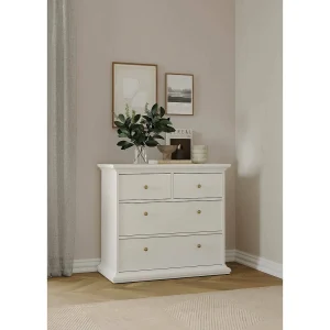Dribold ladekast, Multifunctionele ladekast, Slaapkamerdressoir, Kast met laden, 96×49 h87 cm, Wit Dribold ladekast, Multifunctionele ladekast, Slaapkamerdressoir, Kast met laden, 96×49 h87 cm, Wit