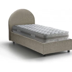 Talamo Italia Eenpersoonsbed Emma Grijs Taupe Inclusief Matras, Afneembaar, Opbergruimte Gemaakt in Italië Talamo Italia Eenpersoonsbed Emma Grijs Taupe Inclusief Matras, Afneembaar, Opbergruimte Gemaakt in Italië