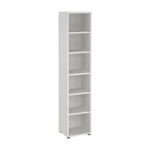 Dtern boekenkast, Kantoorplank, Boekenkast, Bibliotheek, 47×40 h222 cm, Wit Dtern boekenkast, Kantoorplank, Boekenkast, Bibliotheek, 47×40 h222 cm, Wit