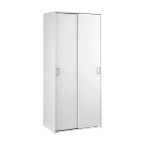 Dscapuzz 2-deurskast, Slaapkamermeubel, Inloopkast, Kledingkast, 78×48 h175 cm, Wit Dscapuzz 2-deurskast, Slaapkamermeubel, Inloopkast, Kledingkast, 78×48 h175 cm, Wit