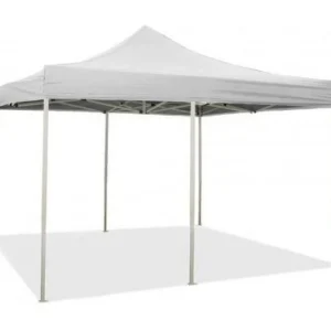 Gazebo pliable pliable 3 X 6 Blanc recouvert de PVC imperméable Gazebo pliable pliable 3 X 6 Blanc recouvert de PVC imperméable