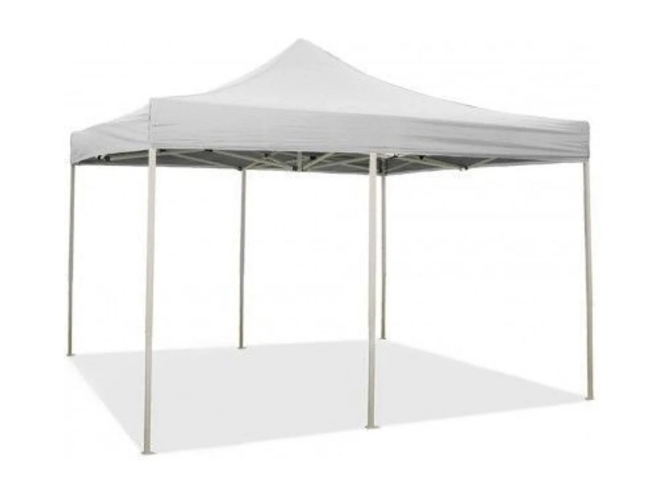Gazebo pliable pliable 3 X 6 Blanc recouvert de PVC imperméable