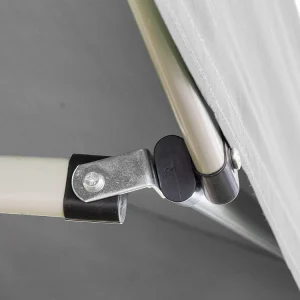 Gazébo pliant pliant 3 X 3 Blanc recouvert de PVC imperméable Gazébo pliant pliant 3 X 3 Blanc recouvert de PVC imperméable