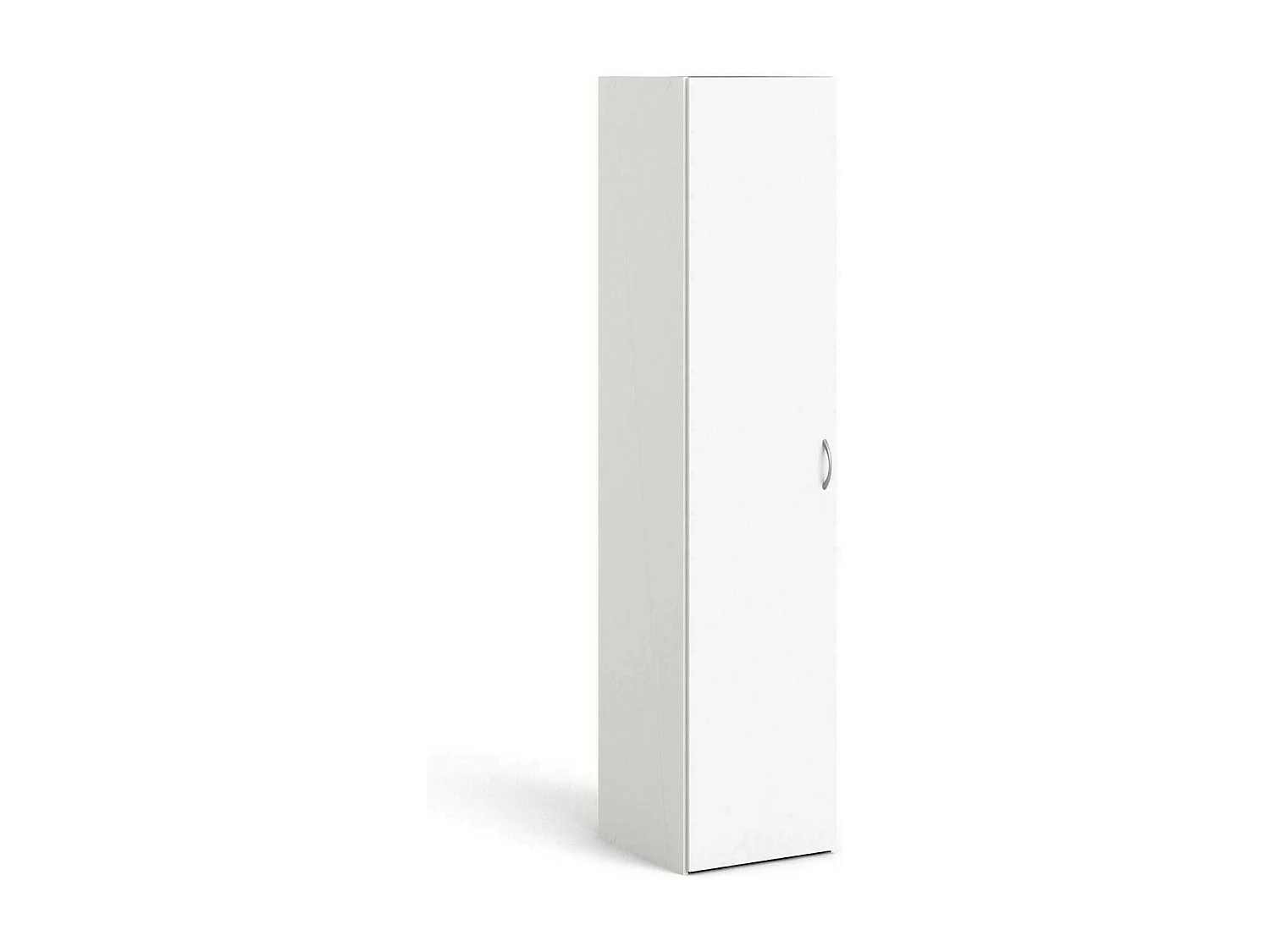 Dvendram multifunctionele kledingkast 1 deur, Multifunctionele kast, Schoenenrekkast, Schoenenkast, 39x41 h175 cm, Wit