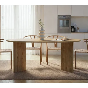 Moderne eiken eettafel "Sablin" 180 x 90 x 75 cm – Cadix Oak Moderne eiken eettafel "Sablin" 180 x 90 x 75 cm – Cadix Oak