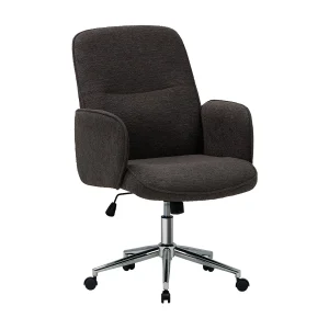 Ergonomische bureaustoel met hoog schelpvormig rugleuning, verstelbare hoogte – Grijs Ergonomische bureaustoel met hoog schelpvormig rugleuning, verstelbare hoogte – Grijs