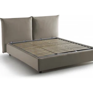 Talamo Italia Tweepersoonsbed Gabriella Grijs taupe taupe Tortora, Afneembaar met Opbergruimte, Matrasmaat 160×200 cm Made in Italy Talamo Italia Tweepersoonsbed Gabriella Grijs taupe taupe Tortora, Afneembaar met Opbergruimte, Matrasmaat 160×200 cm Made in Italy