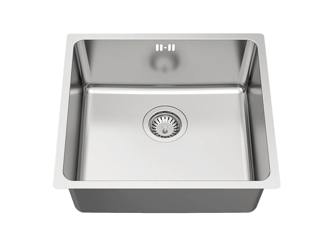 Essenox Spüle 1 Becken 49x44 aus Edelstahl - Essebagno