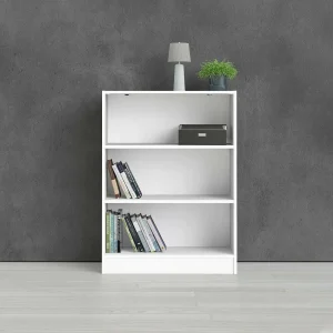 Droman boekenkast, Kantoorplank, Boekenkast, Bibliotheek, 79×27 h107 cm, Wit Droman boekenkast, Kantoorplank, Boekenkast, Bibliotheek, 79×27 h107 cm, Wit