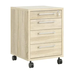 Dromer ladekast, Multifunctionele ladekast, Slaapkamerdressoir, Kast met laden, 49×48 h68 cm, Eiken Dromer ladekast, Multifunctionele ladekast, Slaapkamerdressoir, Kast met laden, 49×48 h68 cm, Eiken