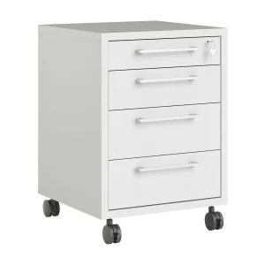Dromer ladekast, Multifunctionele ladekast, Slaapkamerdressoir, Kast met laden, 49×48 h68 cm, Wit Dromer ladekast, Multifunctionele ladekast, Slaapkamerdressoir, Kast met laden, 49×48 h68 cm, Wit