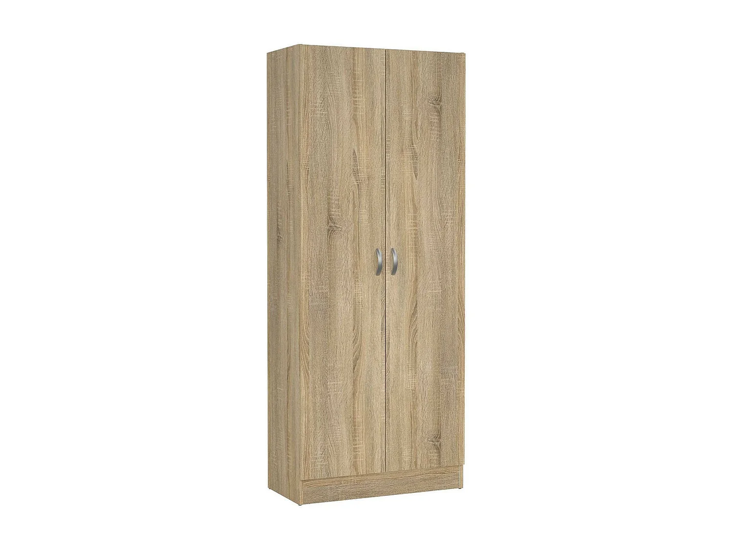 Schoenenkast Erinni, 18 paar, 69x35x170h cm eikenbruin, schoenenopbergkast, 5 legplanken, 2 deuren