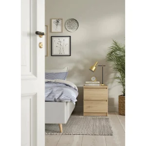 Drueg nachtkastje, Lage ladekast, Nachtkastje, Bedplank, 50×40 h50 cm, Eiken Drueg nachtkastje, Lage ladekast, Nachtkastje, Bedplank, 50×40 h50 cm, Eiken