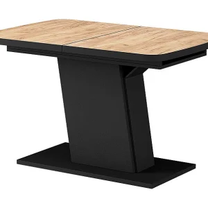 Eettafel goldkraft eik/zwart 120x80x77.3 fenaro