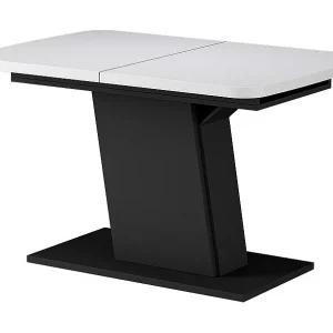 Eettafel wit/zwart 120x80x77.3 fenaro Eettafel wit/zwart 120x80x77.3 fenaro