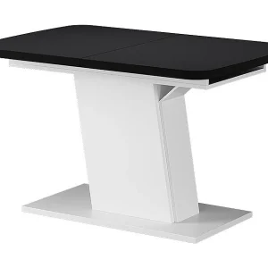Eettafel zwart/wit 120x80x77.3 fenaro Eettafel zwart/wit 120x80x77.3 fenaro