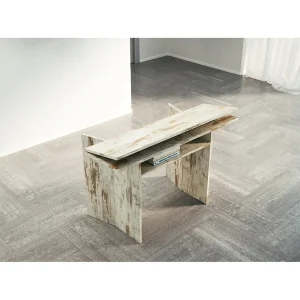 Dwales uitschuifbare console, Eettafel met boekopening, Uitschuifbare multifunctionele console, 100% Made in Italy, 120x70h75 cm, Vintage