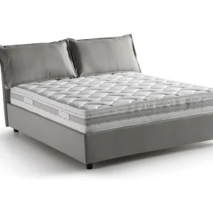 Talamo Italia Tweepersoonsbed Sabrina Grijs Met Matras, Afneembaar, Opbergruimte Made in Italy Talamo Italia Tweepersoonsbed Sabrina Grijs Met Matras, Afneembaar, Opbergruimte Made in Italy