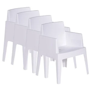 Garden Impressions Box tuinstoel the original wit – 4 stuks Garden Impressions Box tuinstoel the original wit – 4 stuks