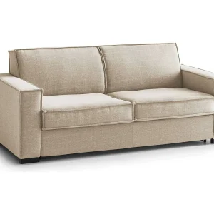 Talamo Italia 2-zitsbank vast Sole 95x180x90h cm beige, afneembaar, wasbaar, armleuningen, Made in Italy Talamo Italia 2-zitsbank vast Sole 95x180x90h cm beige, afneembaar, wasbaar, armleuningen, Made in Italy