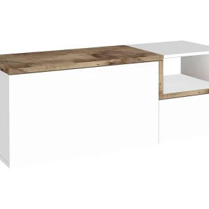 Inkomkast Dmora Flavio 40x120x54h cm Wit Glanzend, 1 Plank, 5 Vakken, 2 Deuren, Made in Italy Inkomkast Dmora Flavio 40x120x54h cm Wit Glanzend, 1 Plank, 5 Vakken, 2 Deuren, Made in Italy