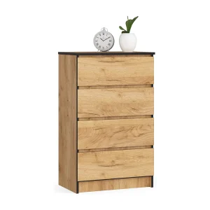 Ladekast K60 met 4 Lades / AKORD Furniture Factory / Craft Eik / 60 x 99 x 40 cm Ladekast K60 met 4 Lades / AKORD Furniture Factory / Craft Eik / 60 x 99 x 40 cm