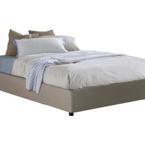 Talamo Italia Frans Bed Francesca Grijs Tortora Opslagmatras 140×190 cm, Inclusief Frame Made in Italy Talamo Italia Frans Bed Francesca Grijs Tortora Opslagmatras 140×190 cm, Inclusief Frame Made in Italy