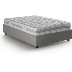 Talamo Italia Eenpersoonsbed Gaia Grijs Matras Inclusief, Afneembare Hoes, Opslagruimte Made in Italy Talamo Italia Eenpersoonsbed Gaia Grijs Matras Inclusief, Afneembare Hoes, Opslagruimte Made in Italy