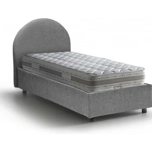 Talamo Italia Eenpersoonsbed Emma Grijs Met Matras, Afneembaar, Opslagruimte Made in Italy Talamo Italia Eenpersoonsbed Emma Grijs Met Matras, Afneembaar, Opslagruimte Made in Italy
