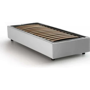 Talamo Italia Eenpersoonsbed Asia Wit, Afneembare Hoes, Opbergruimte, Matrasmaat 80×190 cm Gemaakt in Italië Talamo Italia Eenpersoonsbed Asia Wit, Afneembare Hoes, Opbergruimte, Matrasmaat 80×190 cm Gemaakt in Italië