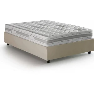 Talamo Italia Half-tweepersoonsbed Gaia Beige Inclusief Matras, Afneembaar, Opslagruimte Gemaakt in Italië Talamo Italia Half-tweepersoonsbed Gaia Beige Inclusief Matras, Afneembaar, Opslagruimte Gemaakt in Italië